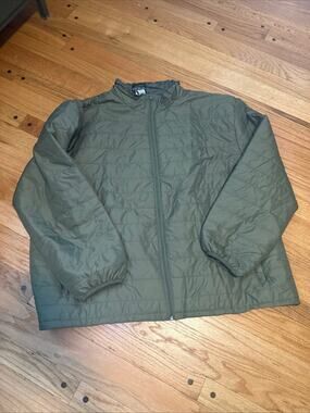 Ducks Unlimited Jacket Men's Lightweight Olive Green Puffer Size XXL
